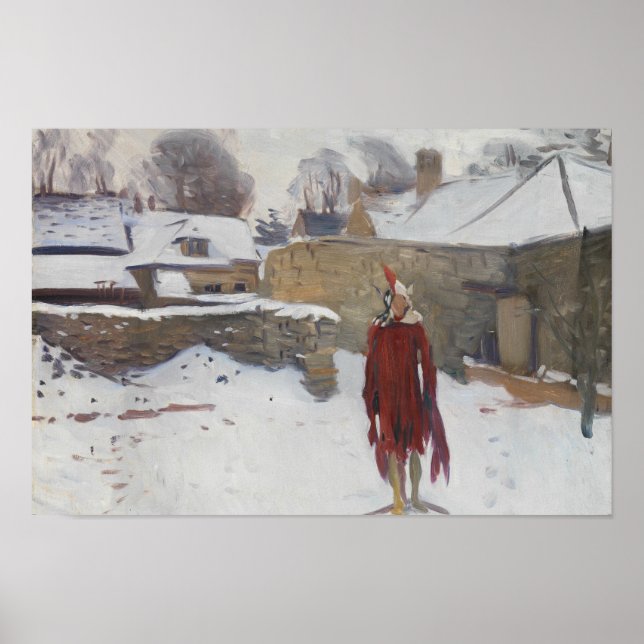 John Singer Sargent - Mannikin in the Snow Poster (Front)
