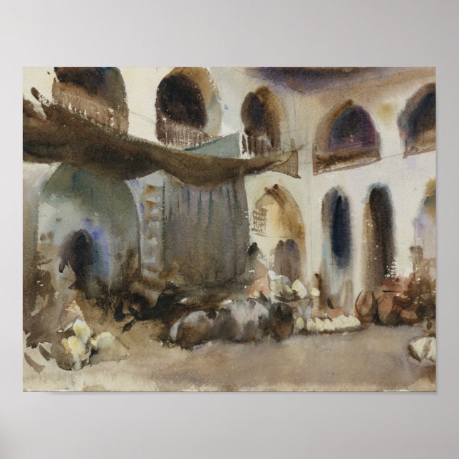 John Singer Sargent - Market Place Poster (Front)