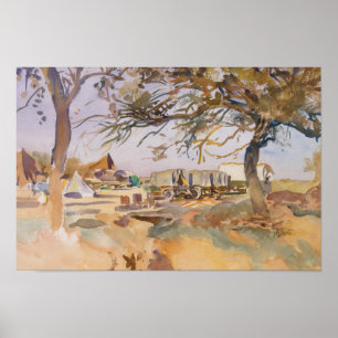 John Singer Sargent - Military Camp Poster
