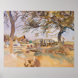 John Singer Sargent - Military Camp Poster