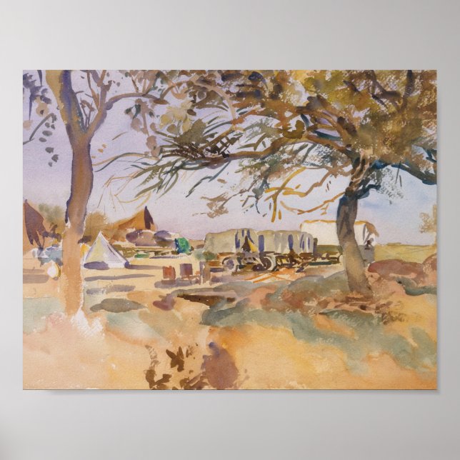 John Singer Sargent - Military Camp Poster (Front)