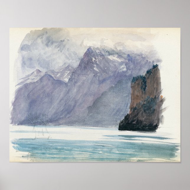 John Singer Sargent - Mountain Lake Poster (Front)