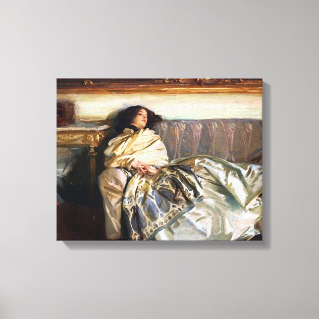 John Singer Sargent Nonchaloir Canvas Print (Front)