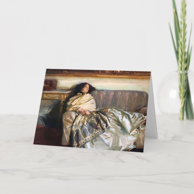 John Singer Sargent Nonchaloir Greeting Card (Front)