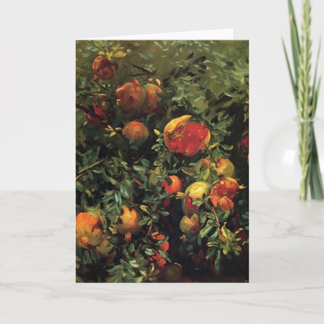 John Singer Sargent- Pomegranates, Majorca Card (Front)