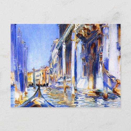 John Singer Sargent Rio dellAngelo Venice Postcard