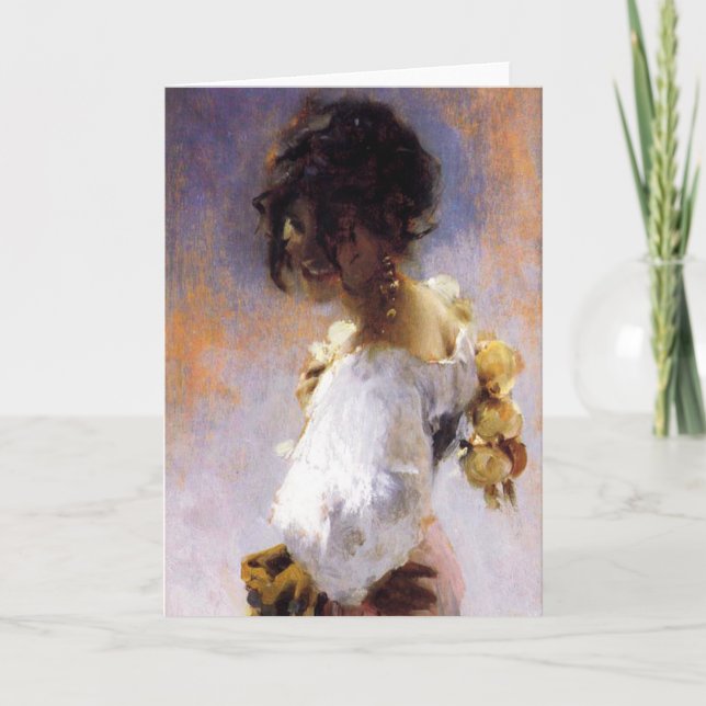 John Singer Sargent Rosina Greeting Card (Front)