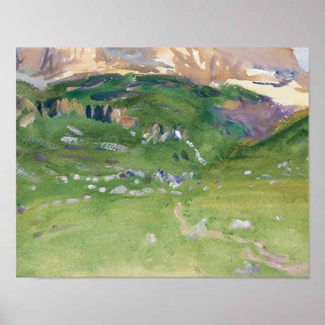 John Singer Sargent - Sellar Alp, Dolomites Poster (Front)