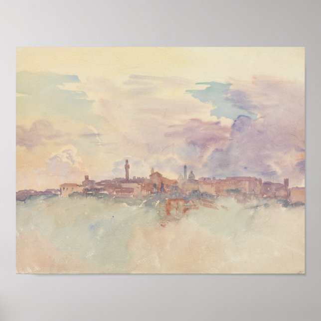 John Singer Sargent - Siena Poster (Front)