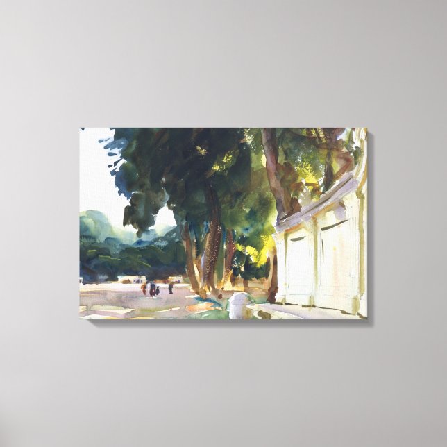 John Singer Sargent - Spanish Midday, Aranjuez Canvas Print (Front)