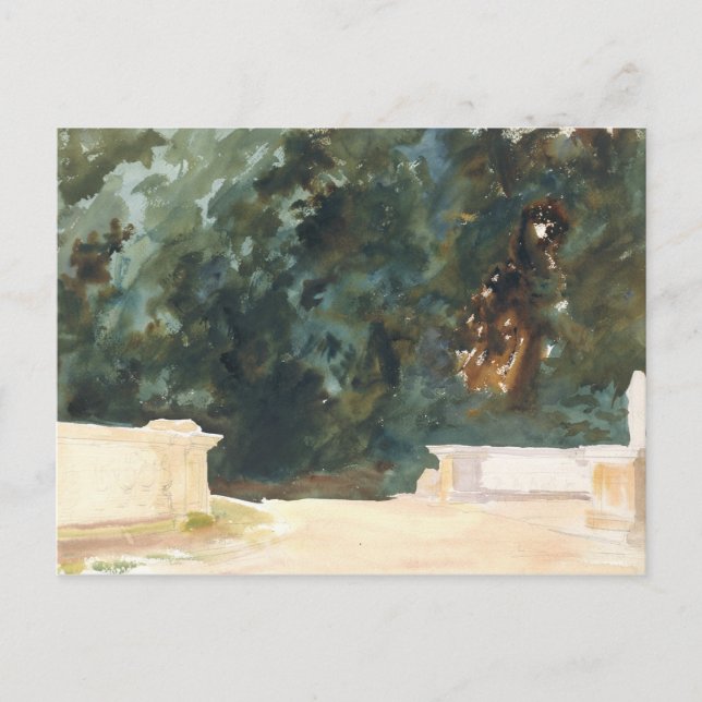 John Singer Sargent - Terrace and Gardens Postcard (Front)