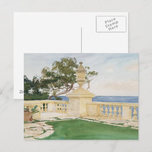 John Singer Sargent Terrace, Vizcaya Postcard Zazzle