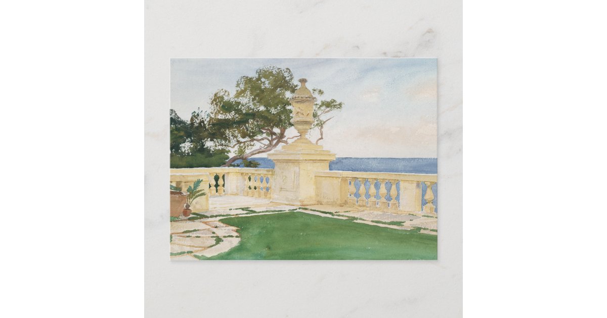 John Singer Sargent Terrace, Vizcaya Postcard Zazzle