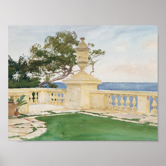 John Singer Sargent - Terrace, Vizcaya Poster (Front)