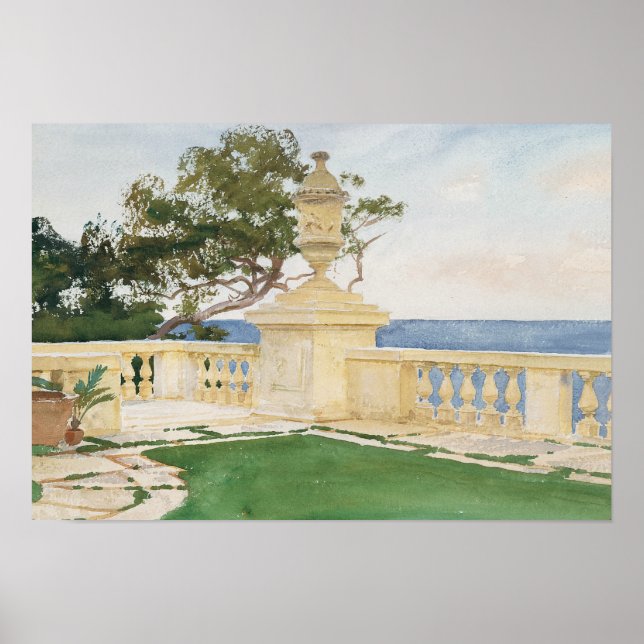 John Singer Sargent - Terrace, Vizcaya Poster (Front)
