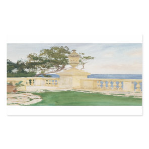 John Singer Sargent - Terrace, Vizcaya Rectangular Sticker