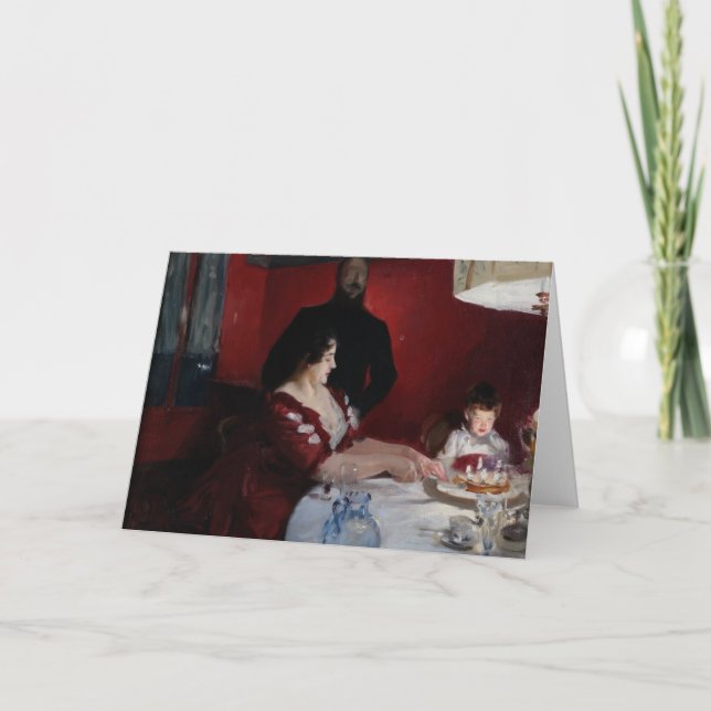 John Singer Sargent - The Birthday Party Card (Front)