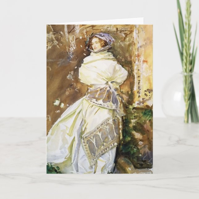 John Singer Sargent: The Cashmere Shawl Card (Front)