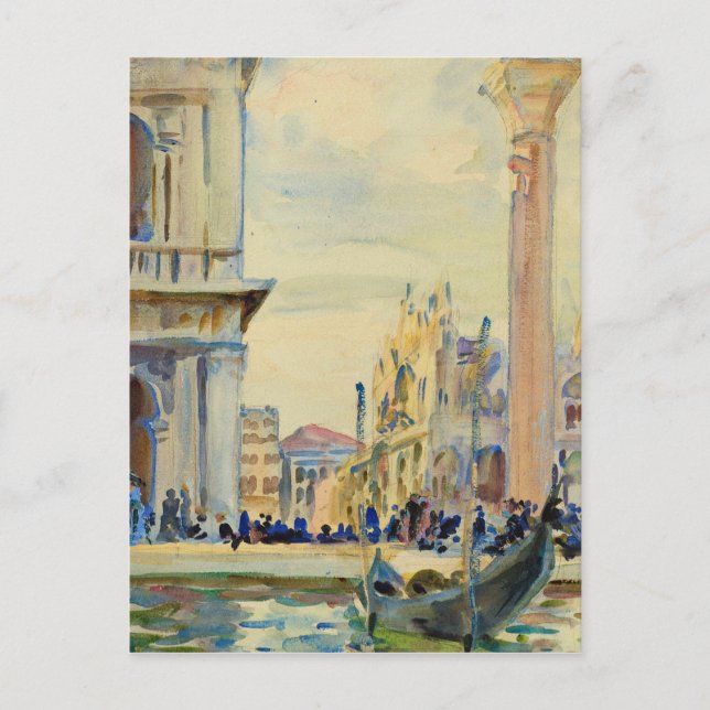 John Singer Sargent - The Piazzetta Postcard (Front)