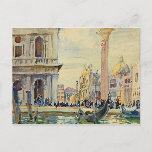John Singer Sargent - The Piazzetta Postcard (Front)
