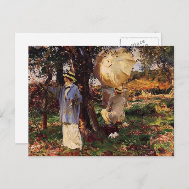 John Singer Sargent- The Sketchers Postcard Zazzle