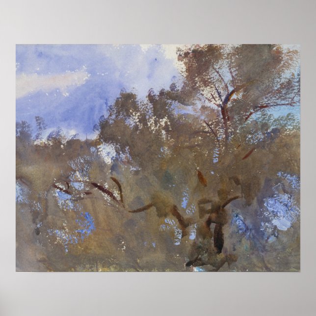 John Singer Sargent - Treetops against Sky Poster (Front)