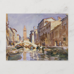 John Singer Sargent - Venetian Canal Postcard