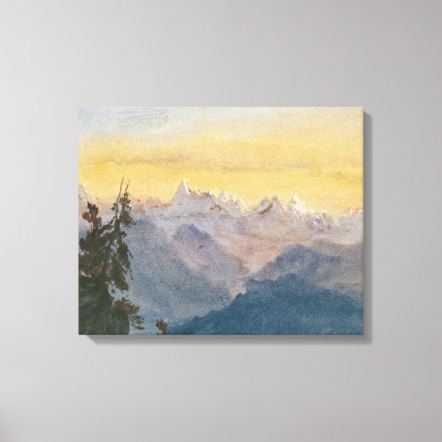 John Singer Sargent - View from Mount Pilatus Canvas Print (Front)