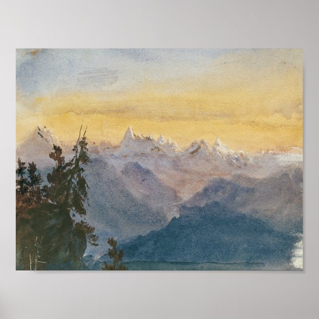 John Singer Sargent - View from Mount Pilatus Poster (Front)