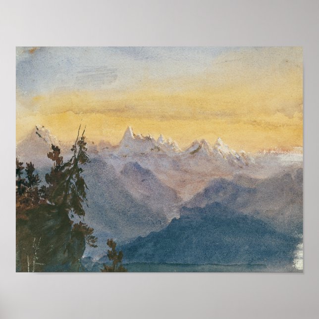 John Singer Sargent - View from Mount Pilatus Poster (Front)