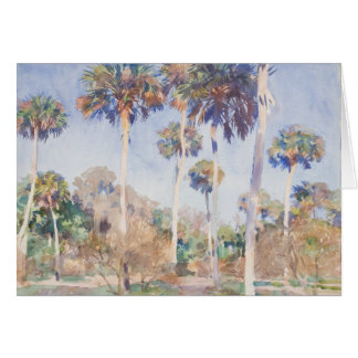 John Singer Sargent Watercolor - Palms Cards