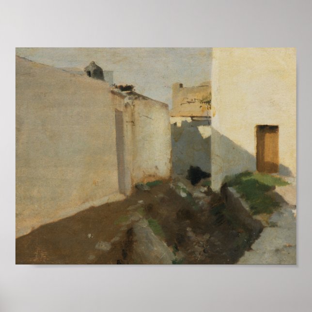 John Singer Sargent - White Walls in Sunlight Poster (Front)