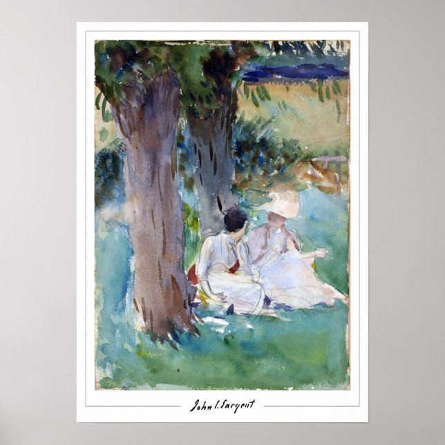John Singer Sargent Zedign Art Poster #321-2 (Front)