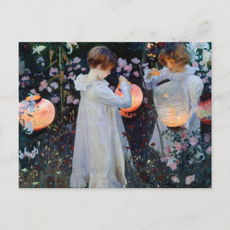 John Singer Sargent's Carnation, Lily, Lily, Rose Postcard