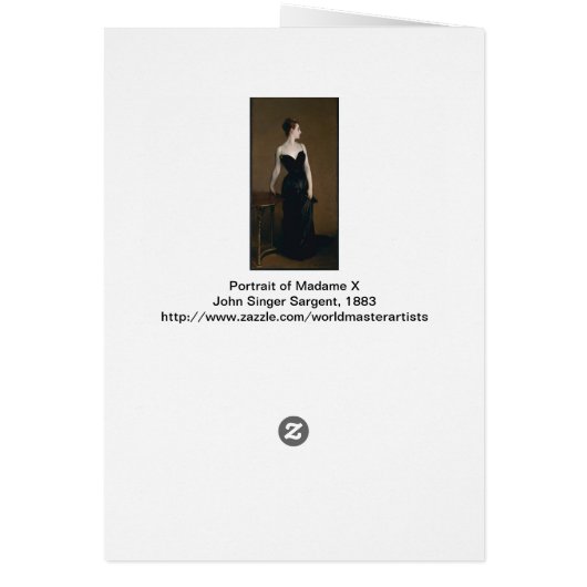 John Singer Sargent's Portrait of Madame X (Back)