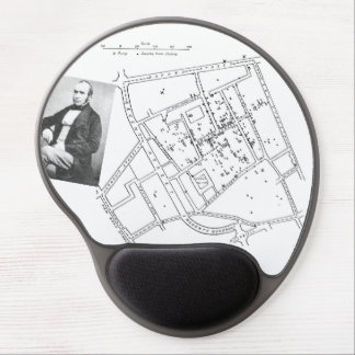 John Snow Epidemiology map Gel Mouse Pad