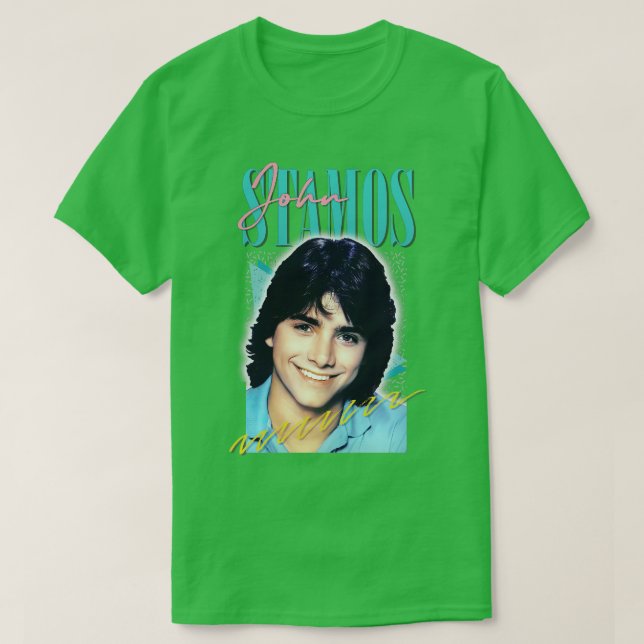 John Stamos Aesthetic Retro Fan Art T-Shirt (Design Front)