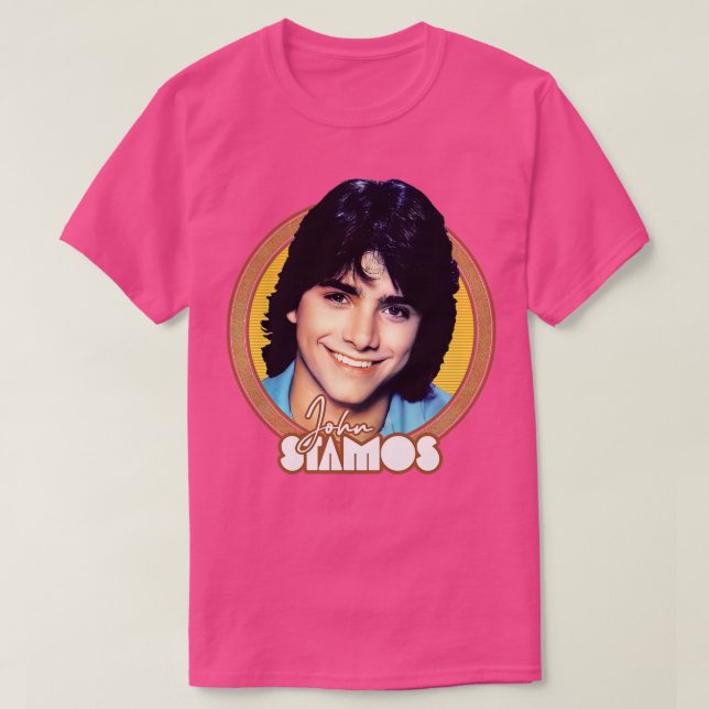 John Stamos Retro Fan Art T-Shirt (Design Front)