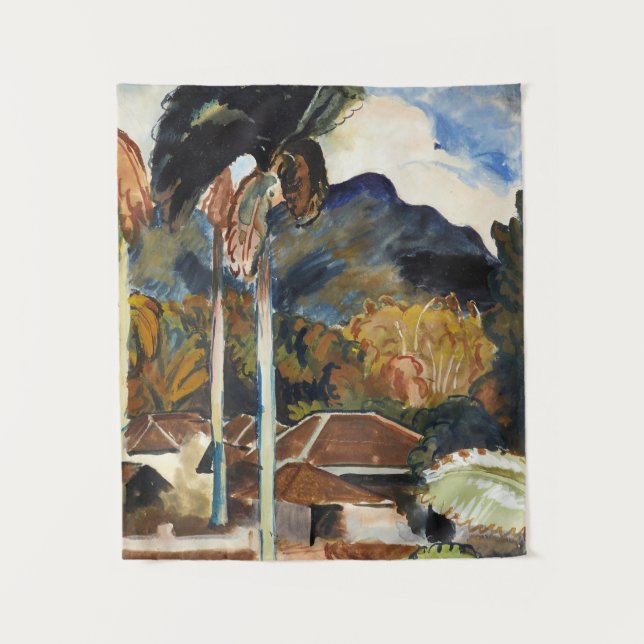 John Sten - Java, fine art painting Tapestry (Front)