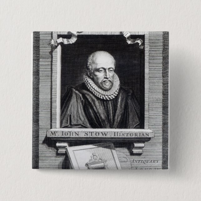 John Stow Pinback Button (Front)