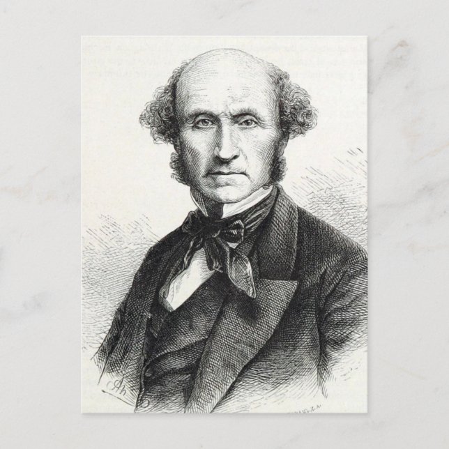 John Stuart Mill Portrait Postcard (Front)