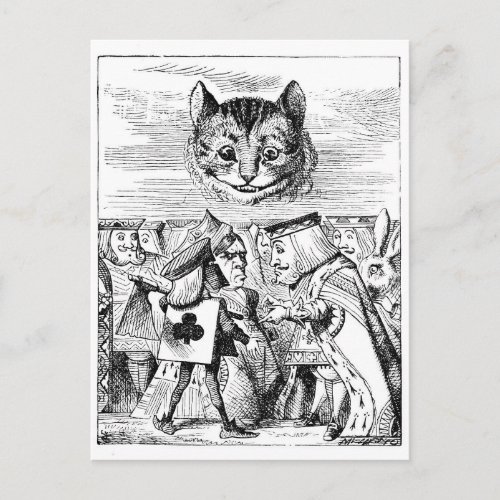 John Tenniel Cheshire Cat from Alice in Wonderland Postcard