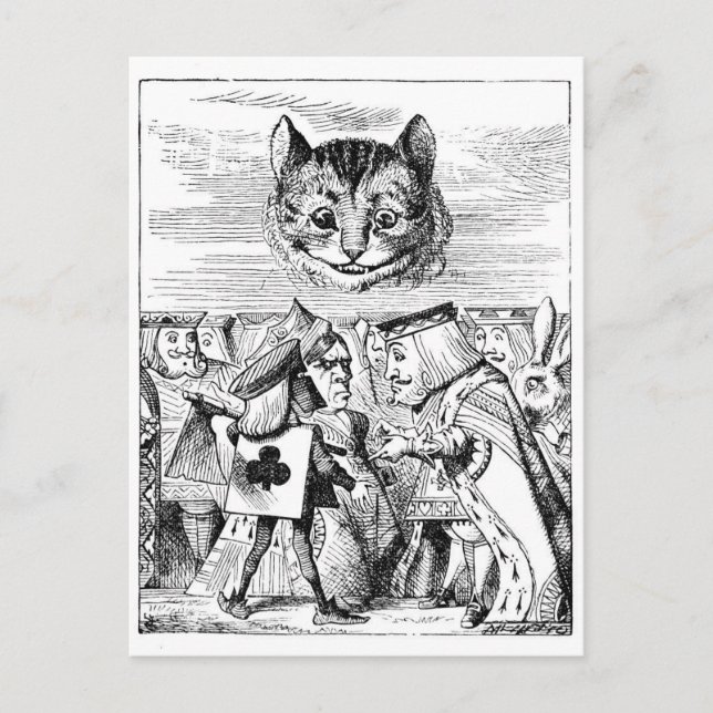 John Tenniel Cheshire Cat from Alice in Wonderland Postcard (Front)