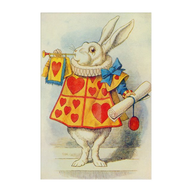 John Tenniel | The White Rabbit Acrylic Print (Front)