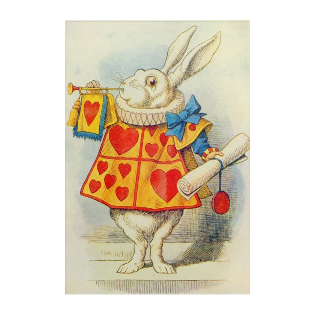 John Tenniel | The White Rabbit Acrylic Print (Front)