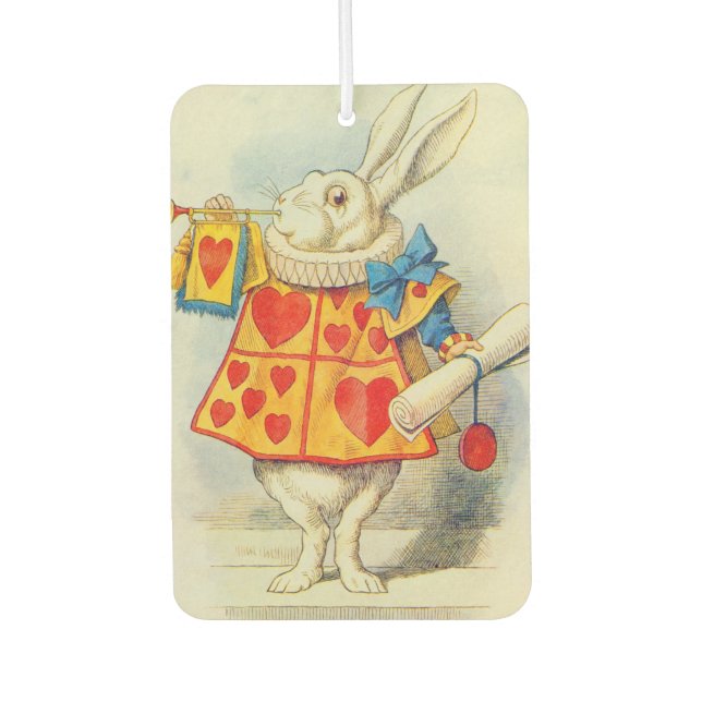 John Tenniel | The White Rabbit Air Freshener (Front)