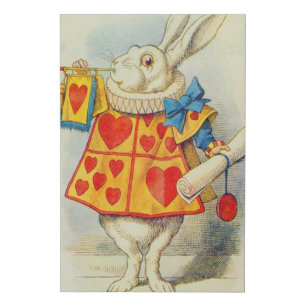 John Tenniel   The White Rabbit Faux Canvas Print