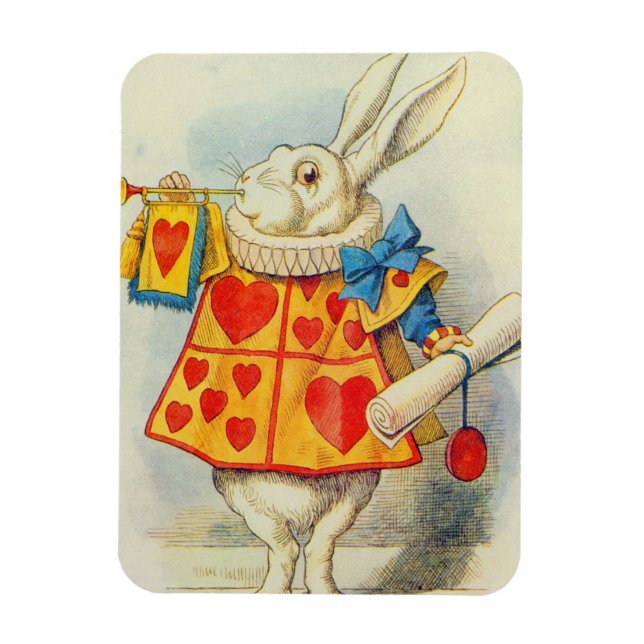 John Tenniel | The White Rabbit Magnet (Vertical)