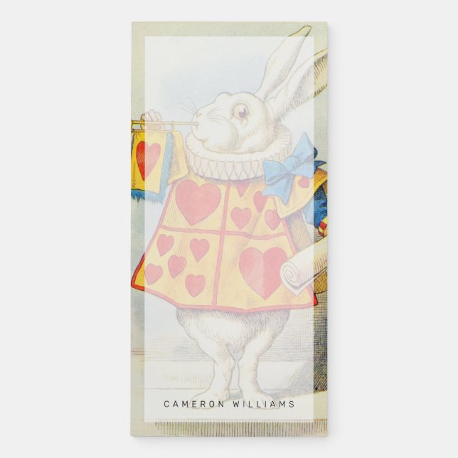 John Tenniel | The White Rabbit Magnetic Notepad (Front)