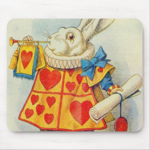 John Tenniel   The White Rabbit Mouse Pad